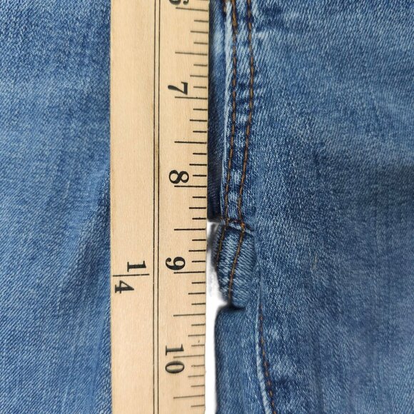 Loft Skinny Crop Mid Rise Jeans Womens Size 28/6 Medium Wash Denim - Picture 14 of 16